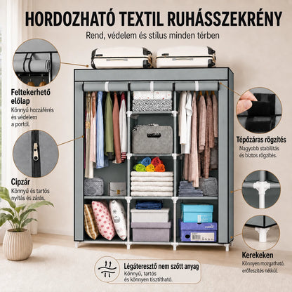 SmartCloset - Teljes értékű gardrób, percek alatt összerakható
